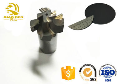Three Edge Contour Milling Polycrystaline Diamond Cutting Tools High Speed 3 Flutes